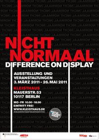 NICHT NORMAAL * Difference on Display